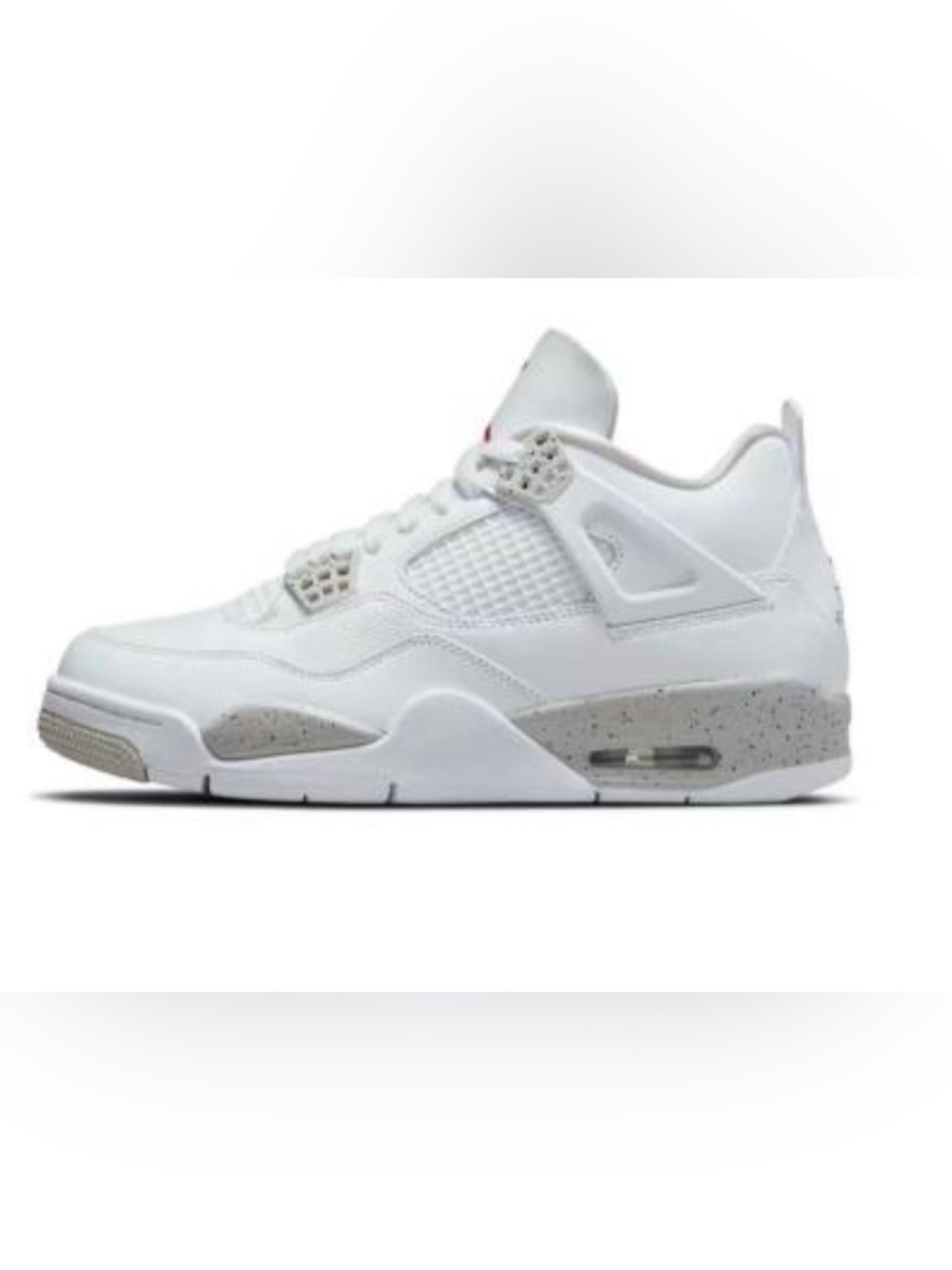 Jordan Men's White and Light Gray Retro Sneakers